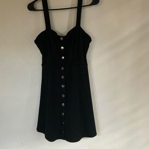 Forever 21 black dress w/ silver buttons
